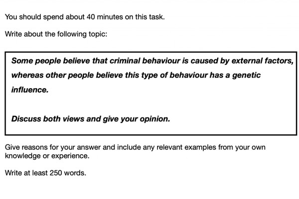 Ví dụ về dạng bài discuss both views and give your opinion trong Writing task 2