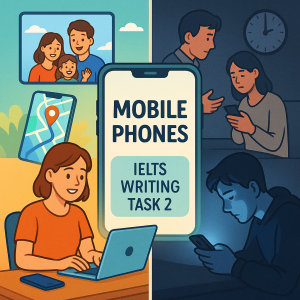 IELTS Writing Task 2: Mobile Phones – Bài mẫu 7.0+ & phân tích chuyên sâu