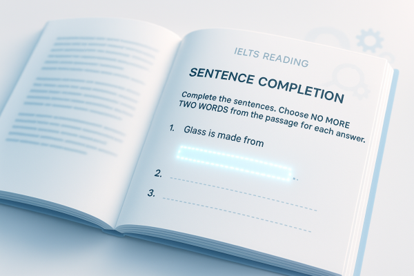 Dạng bài Sentence Completion trong IELTS Reading