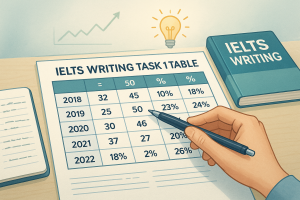 Bí quyết viết dạng table trong IELTS Writing Task 1 để đạt điểm cao