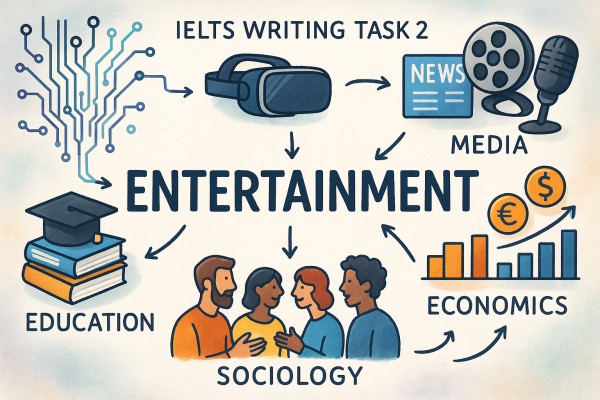 Chủ đề Entertainment trong IELTS Writing Task 2