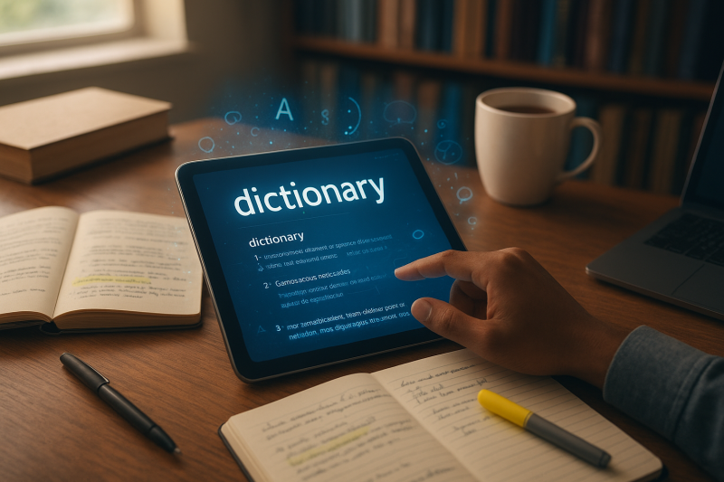 IELTS Speaking topic dictionary