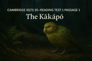 Giải đề The Kakapo IELTS Reading: Đáp án & Dịch chi tiết